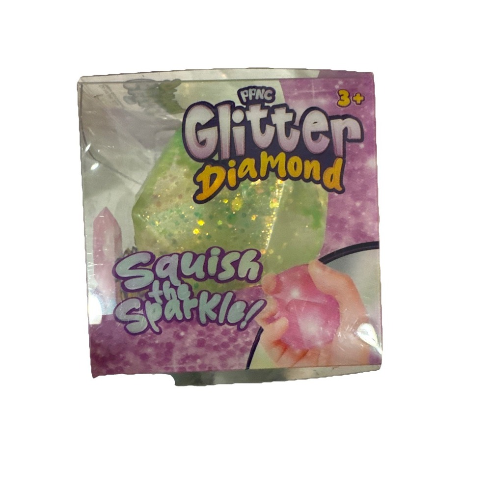 New Glitter diamond squishy Squish the sparkle (super Rare) viral Green